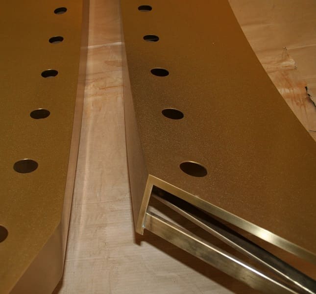 Ti gold coated after fabrication